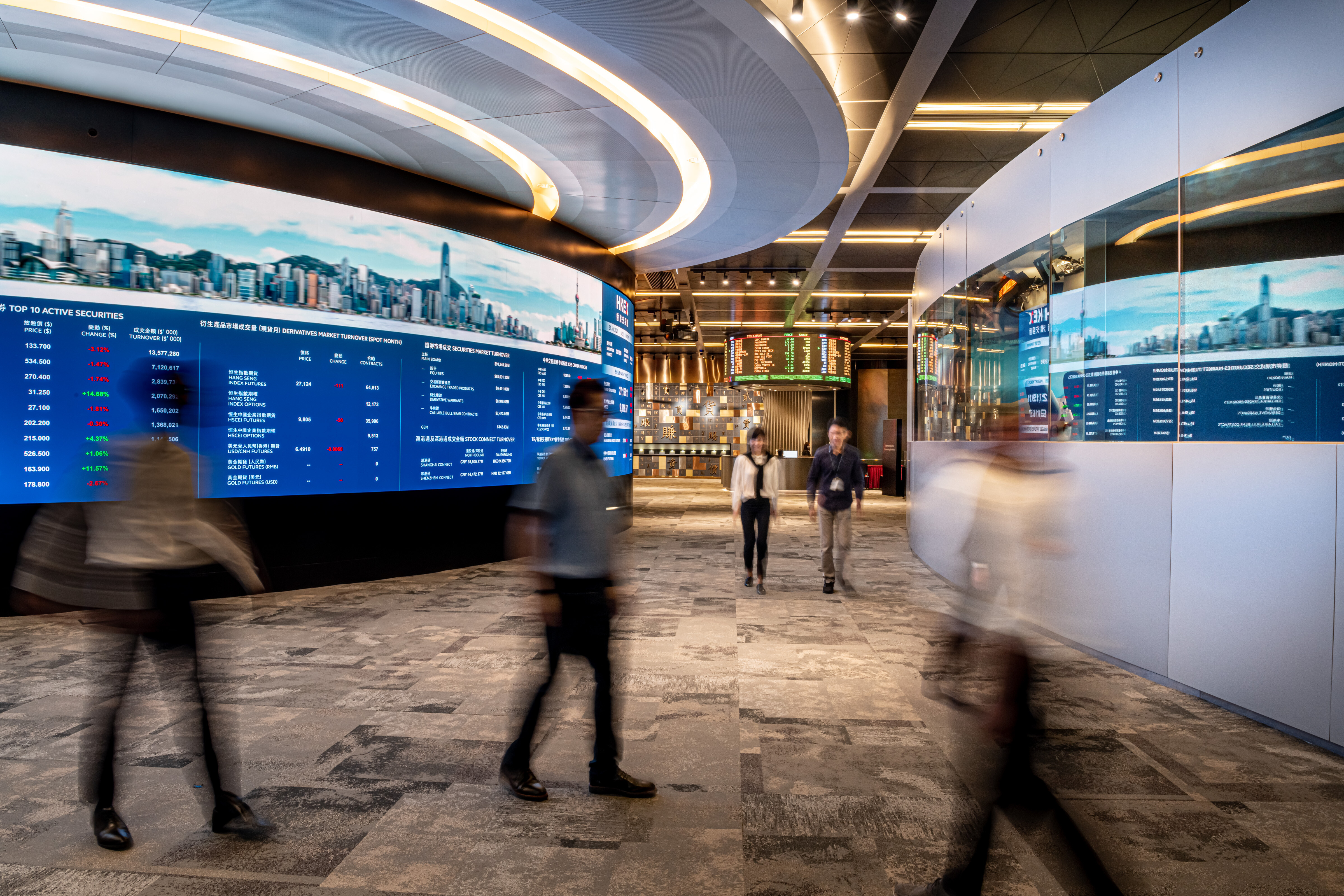 Hong Kong Stock Exchange. Caption: As trusted businesses, stock exchanges play a crucial role in providing the infrastructure that underpins the global economy